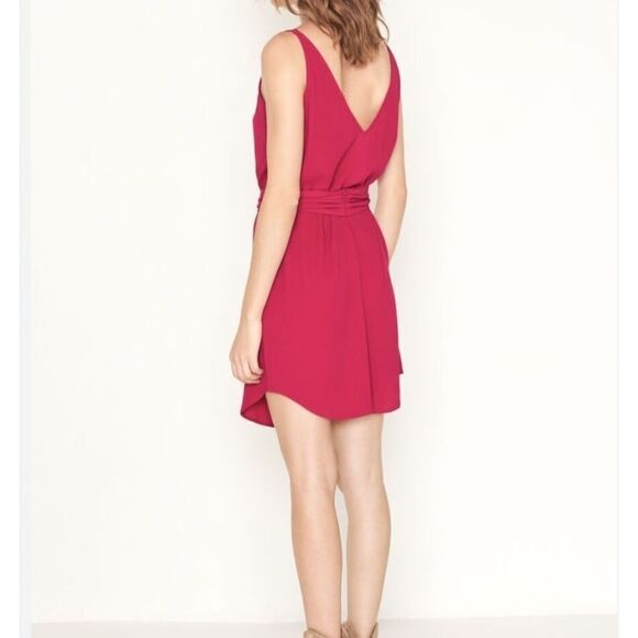 ba&sh taima framboise pink dress sz 3 - Picture 2 of 6